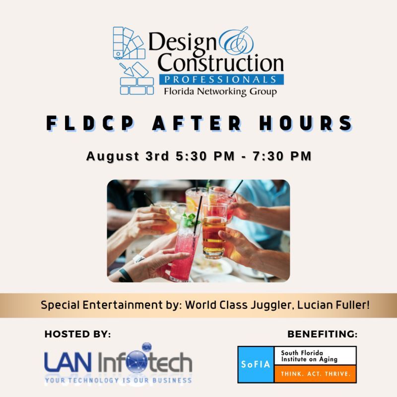 glenbenjamin's tweet image. Please join @FLDCP1 After Hours Event on Tuesday 8/3 5:30 at @tarponriverbrew 👉  hosted by @LANINFOTECH 🥂 #registertoday buff.ly/3C0mXu3 Fundraiser @TheSoFIAorg #fldcp #laninfotech #sofia
#networking #fortlauderdalebusiness #construction #design #professionals