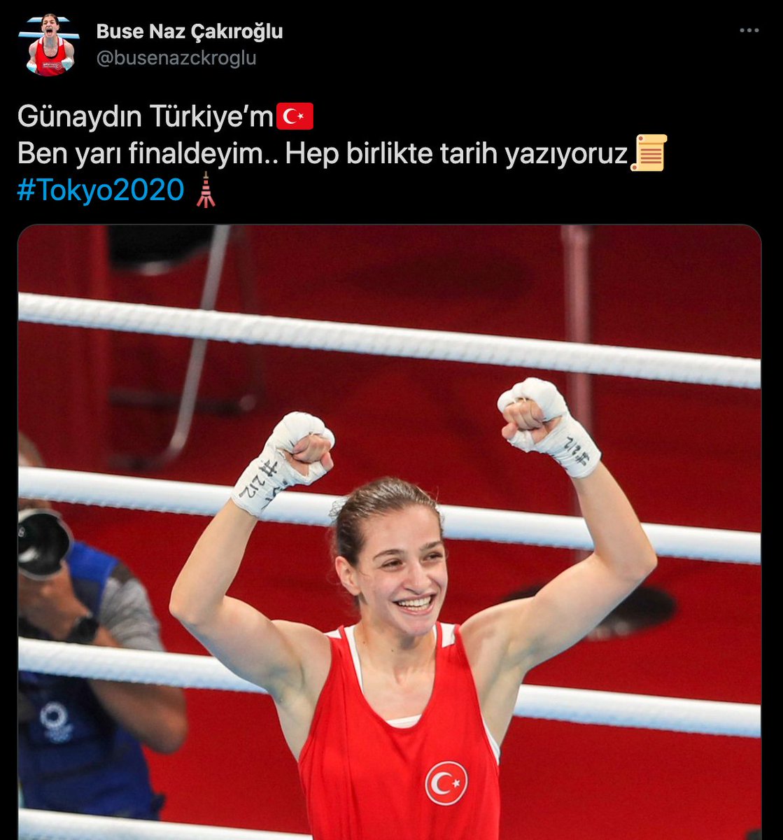 Buse naz çakıroğlu tokyo da yarı finalde