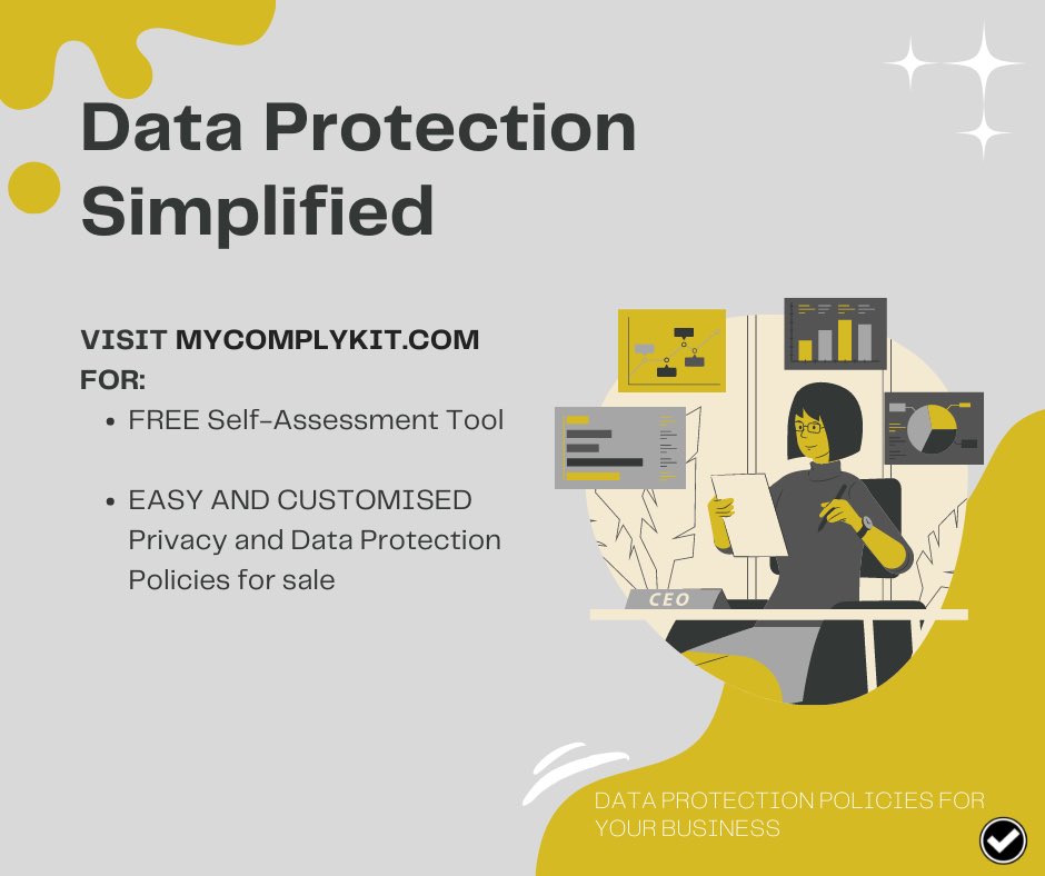 mycomplykit's tweet photo. 'Data is the new oil'

💡Do you have privacy and data protection policies and regulations for your business? 

Visit https://t.co/nRHmwjcqvH to purchase simplified and customisable data protection policies for your company today.

#datacompliance #datarights #privacy https://t.co/VcaZe9DEX5