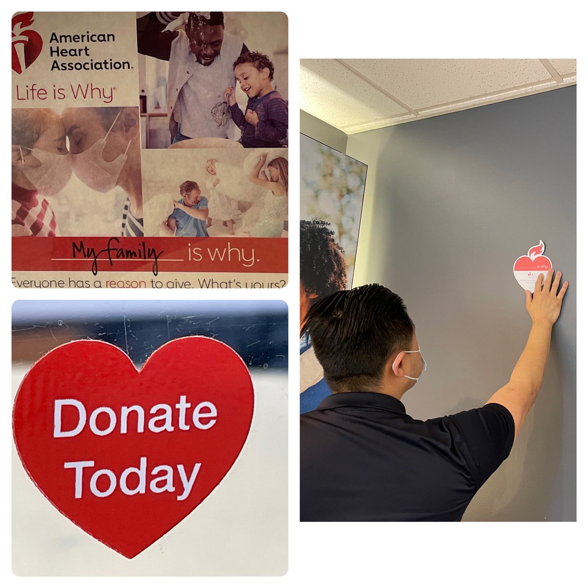 August is here and we’re raising awareness and donations for American Heart Association ♥️. Donate today, and give us your reason WHY. #LifeIsWhy @Donald_Evans123 @JessRacine8 @keroninc @CarolWalsh01 @TheRealOurNE