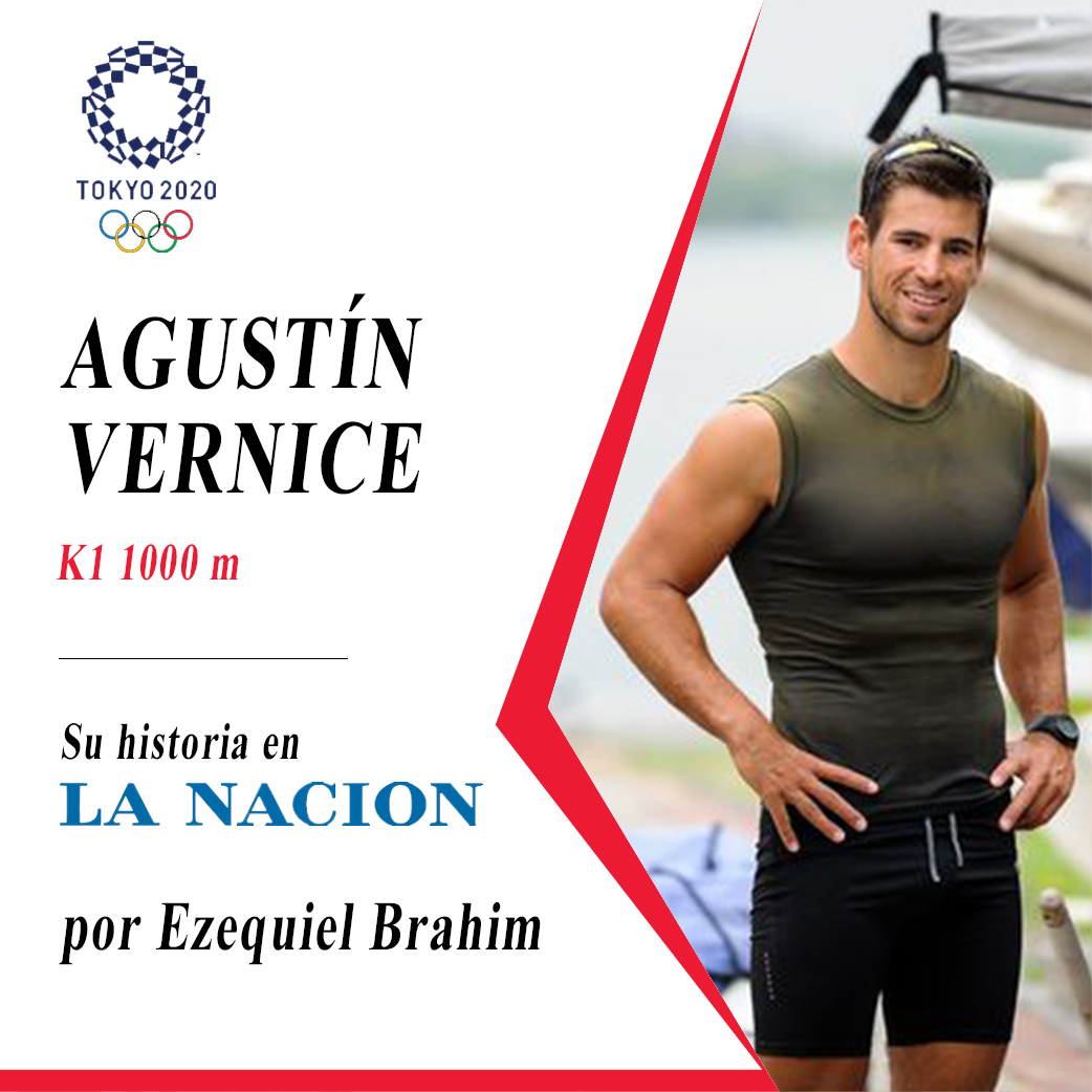 Hoy a las 22:29hs, con su kayak a lo largo de 1000 metros se lanza Agustín Vernice, que de llorar frente a la pantalla viendo los Juegos de Río de afuera pasó a campeón mundial sub23 para terminar hoy en Tokio... su historia para <a href="/LANACION/">LA NACION</a> acá: ezequielbrahim.com/2021/07/20/pro…