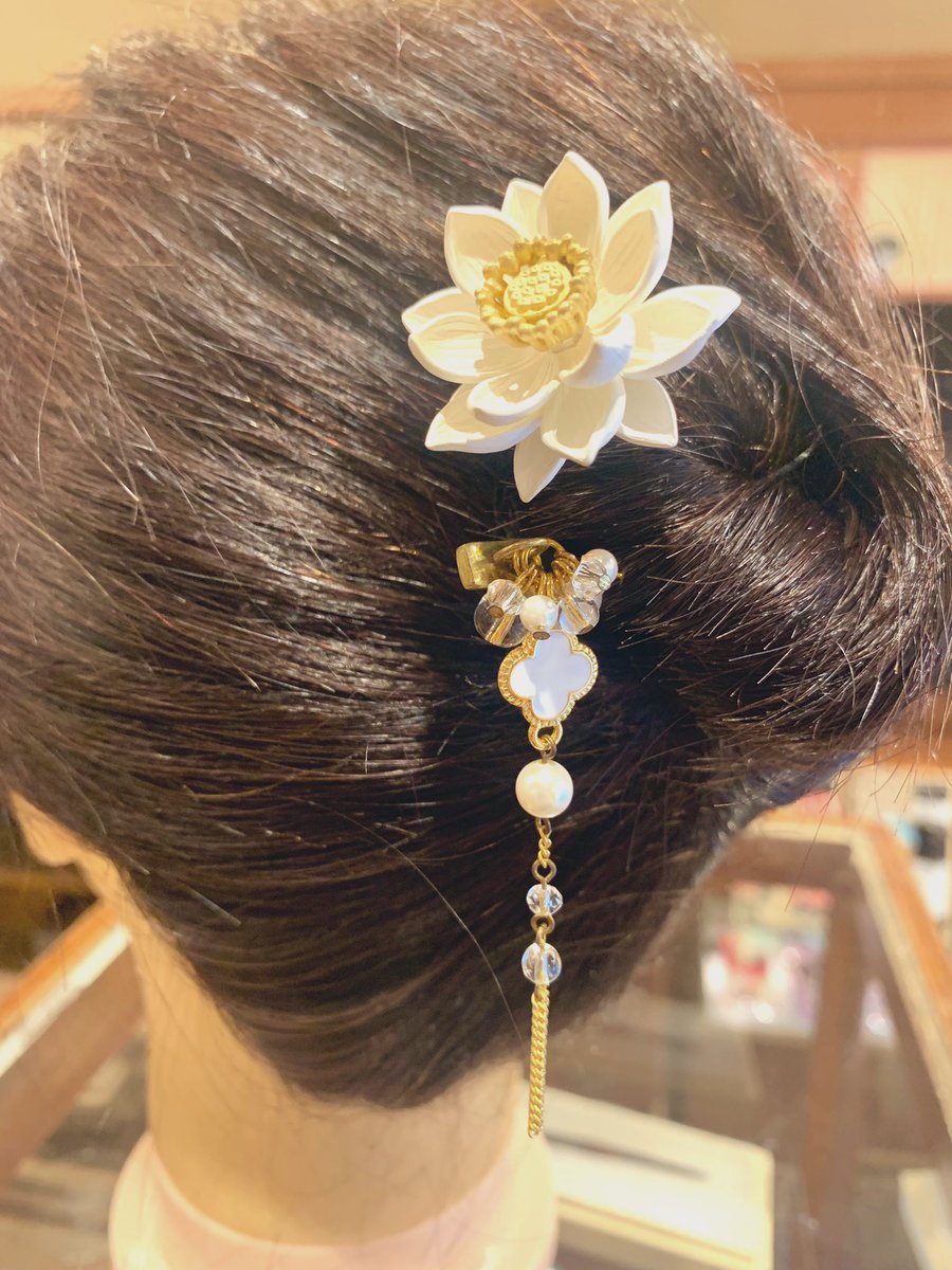 かんざしヘアアレンジ