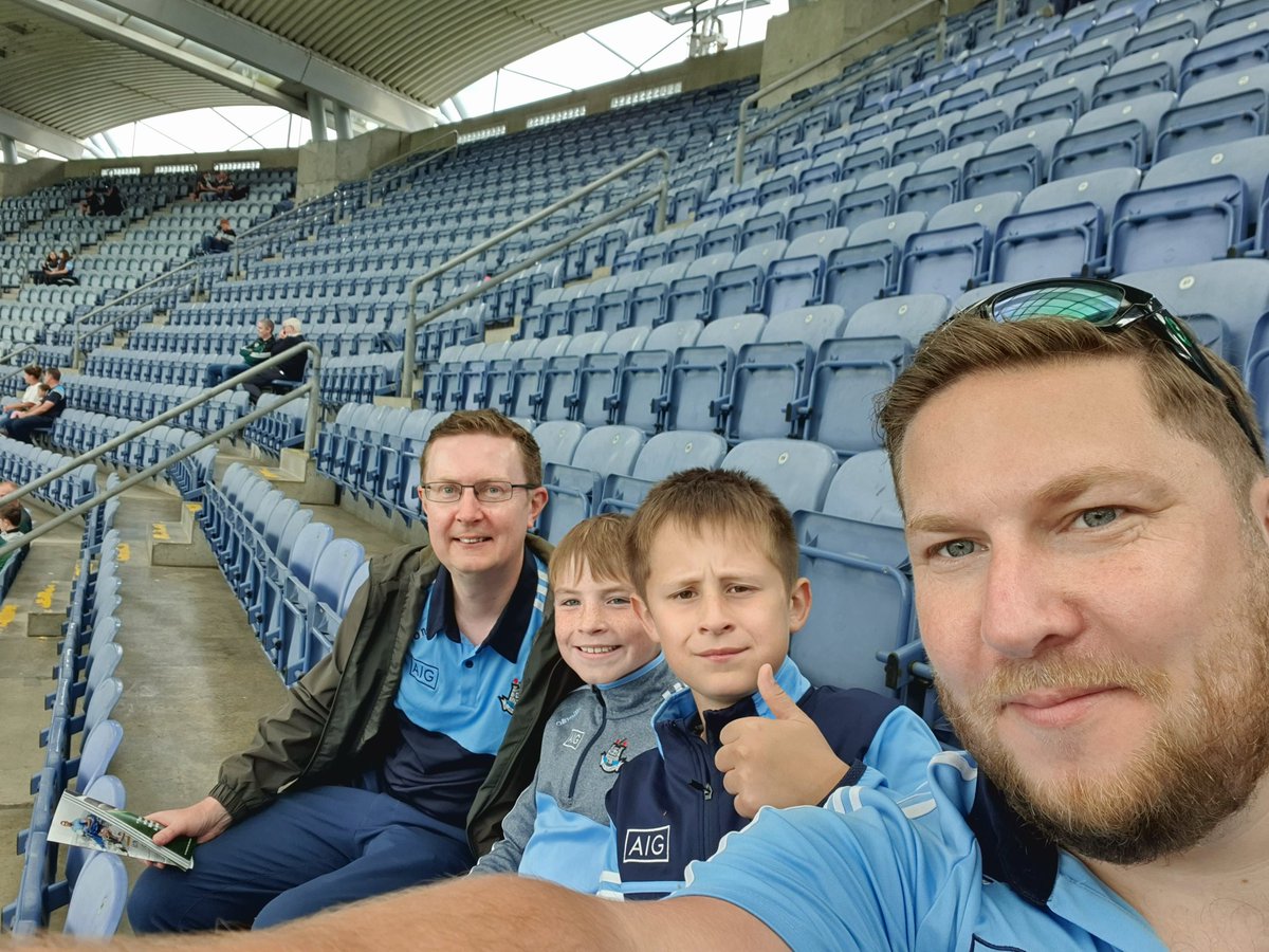 tones1983's tweet photo. Up the Dubs from the Gallaghers#fanwall https://t.co/ygdQNj1Yk1