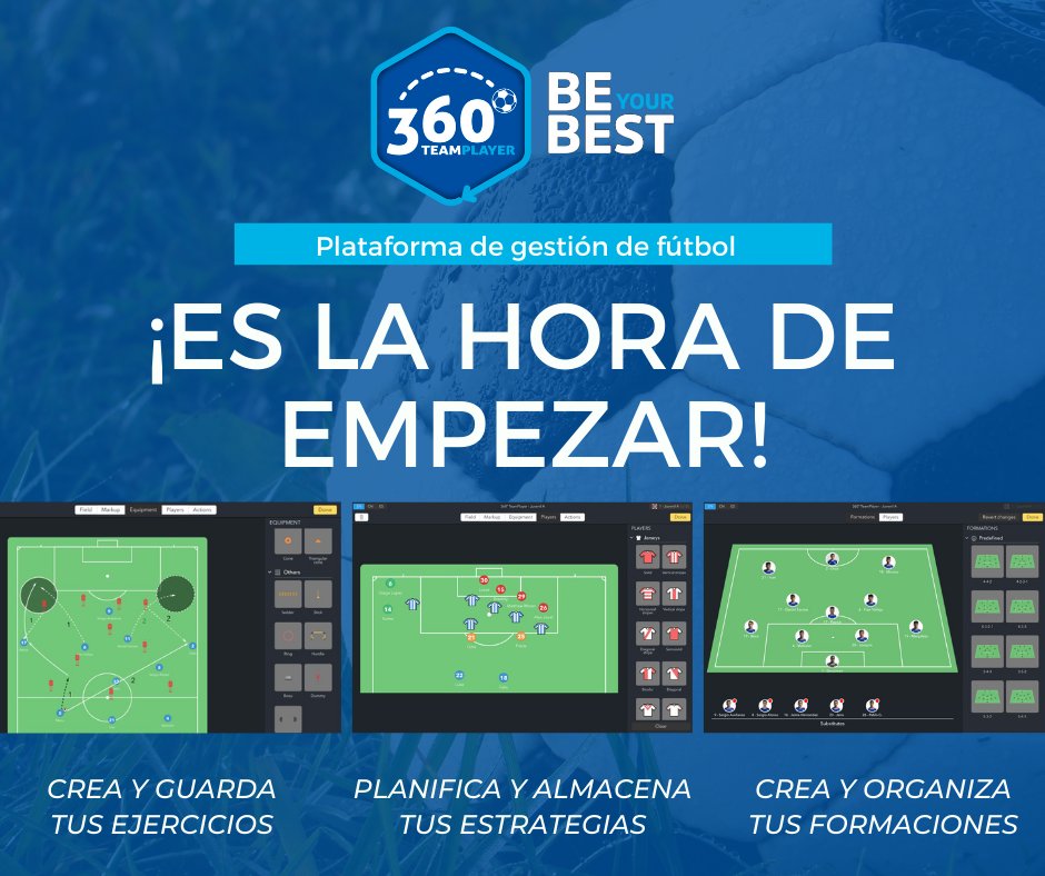 360TeamPlayer's tweet photo. ‼️TODO LO QUE NECESITAS PARA LA NUEVA TEMPORADA⚽️
🥅Crea y guarda todos los entrenamientos.
🗒Planifica las estrategias. 
🏟Organiza las alineaciones que elegirás ante tus rivales. 
👉🏻Todo esto y mucho más es posible con 360TeamPlayer💻

💥¡Descúbrelo!💥
https://t.co/uAAMOen40Q https://t.co/xNFvyhX21q
