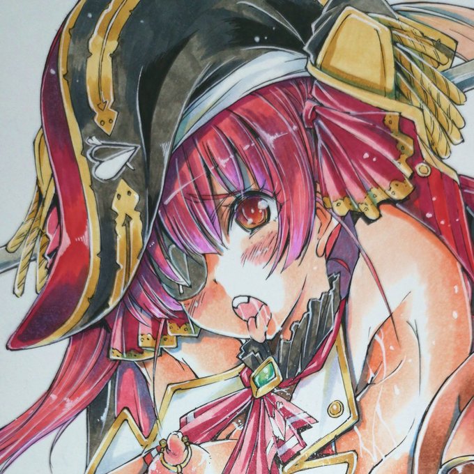 (続き)↓手描きイラスト 宝●マリン船長 ① まんぐり返し手描きイラスト 宝●マリン船長 ② I字バランス手描きイラスト 宝●マリン船長 ③ 拘束・乳首ピアス 