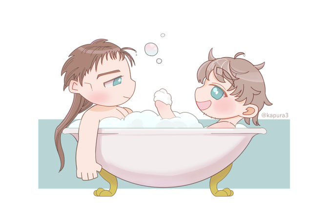 泡風呂のtwitterイラスト検索結果