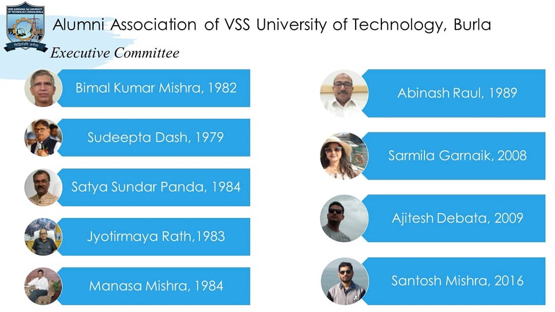VSSUTB's tweet photo. Alumni Association of #VSSUT conducted it's AGM 2021 today. A warm welcome to the global alumni network to the batches of 2020 & 2021.
Congratulations to the new office bearers & members of executive committee.
#Alumni #AGM
#UCE #VSSUT #Burla
#65YearsofExcellence
#LifeAtVssut https://t.co/inTvFVwU1I