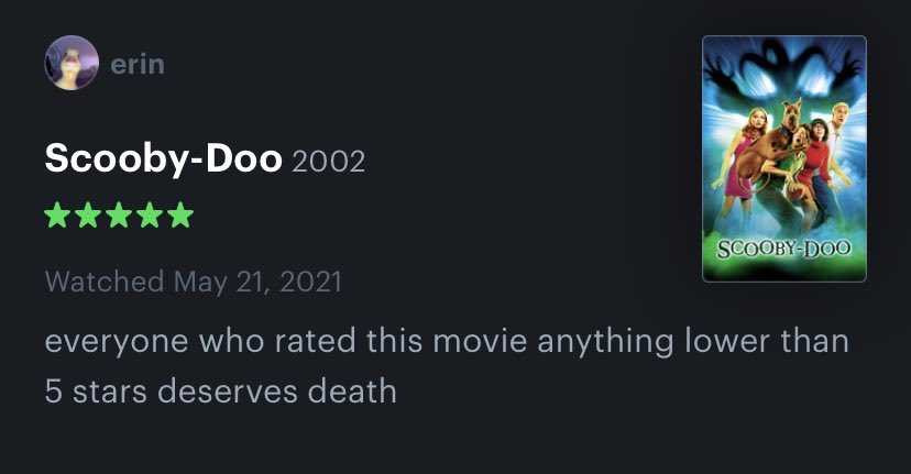 🇨🇦letterboxd reviews with threatening auras (@letterboxdauras) on Twitter photo 