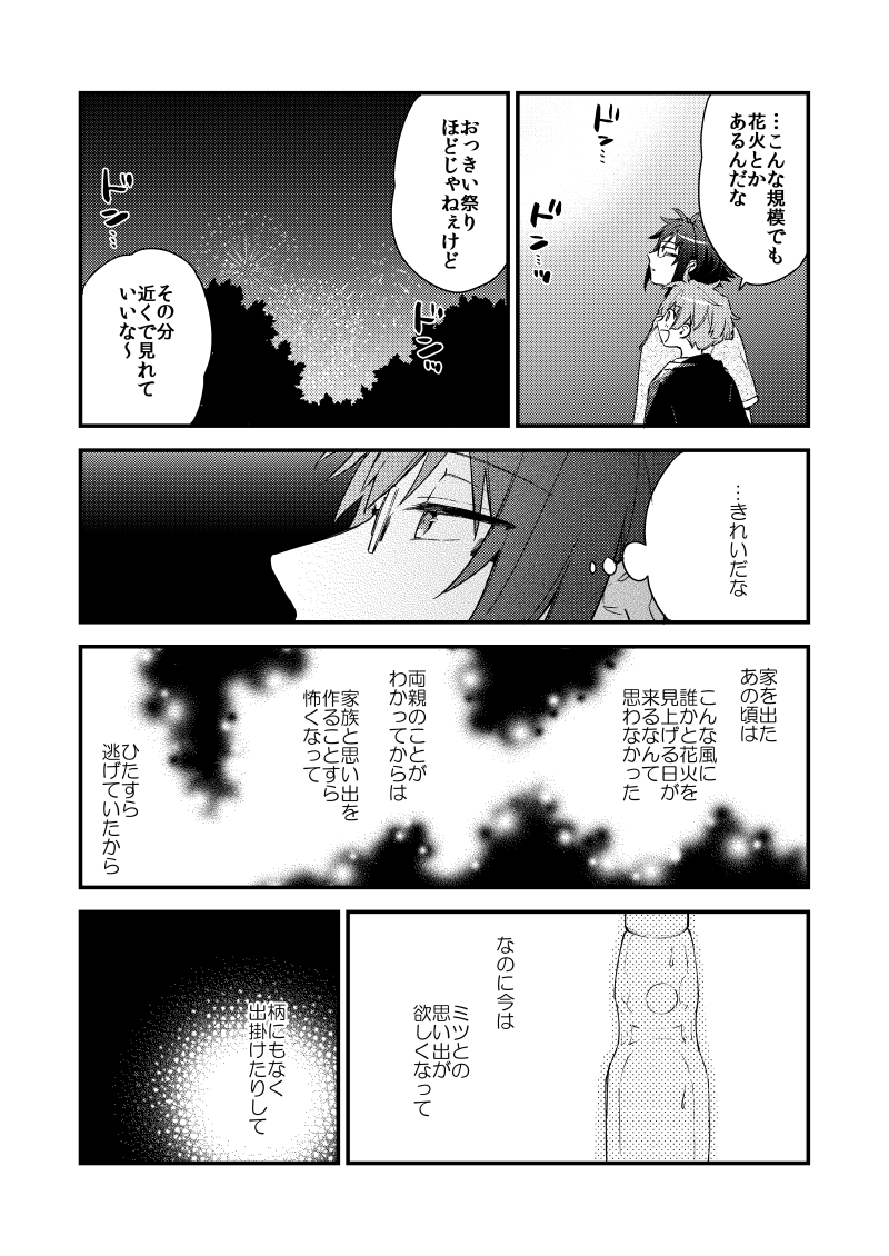 『真夏のひととき』 やまみつ

やまみつが夏祭りに行く話。
(3/4) 