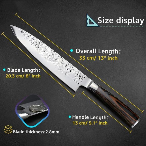 JoyceRomantic's tweet photo. I never knew how much a knife could change the way you cook. I was so surprised how well this knife cut through things. The handle is comfortable fit my hand, the wooden handle is not easy to slip from the hand, it works very well. 
https://t.co/CFrV9J5GH5
#damascussteel https://t.co/RtIfeFWTfd