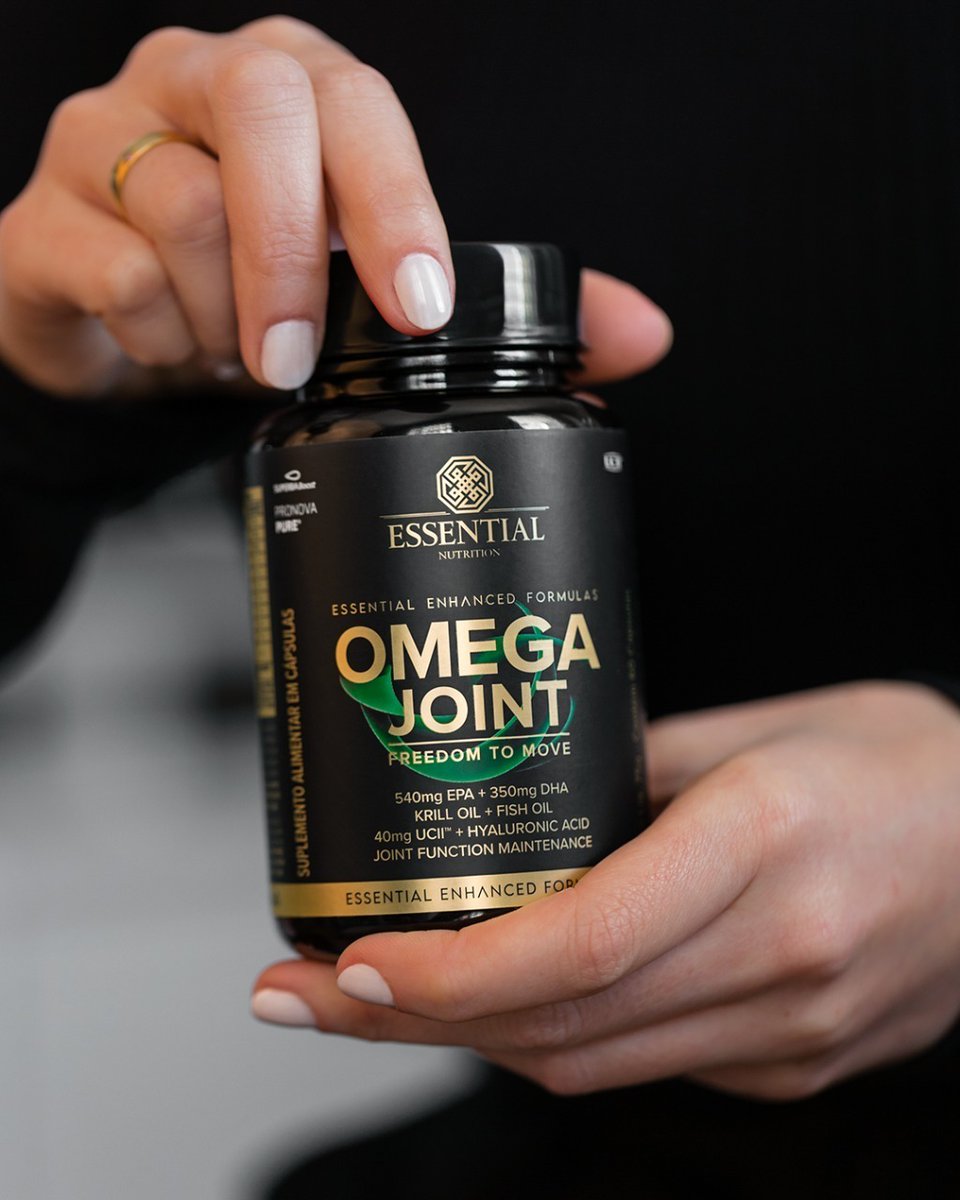 essentialbrasil's tweet photo. Omega Joint é enriquecido com colágeno tipo II não desnaturado (40mg de UCII), que auxilia na manutenção da função articular, e com ácido hialurônico, um constituinte estrutural do nosso corpo.
#lancamento #omega3 #essentialnutrition #essentialennhancedformulas https://t.co/XfSC0t55Hn