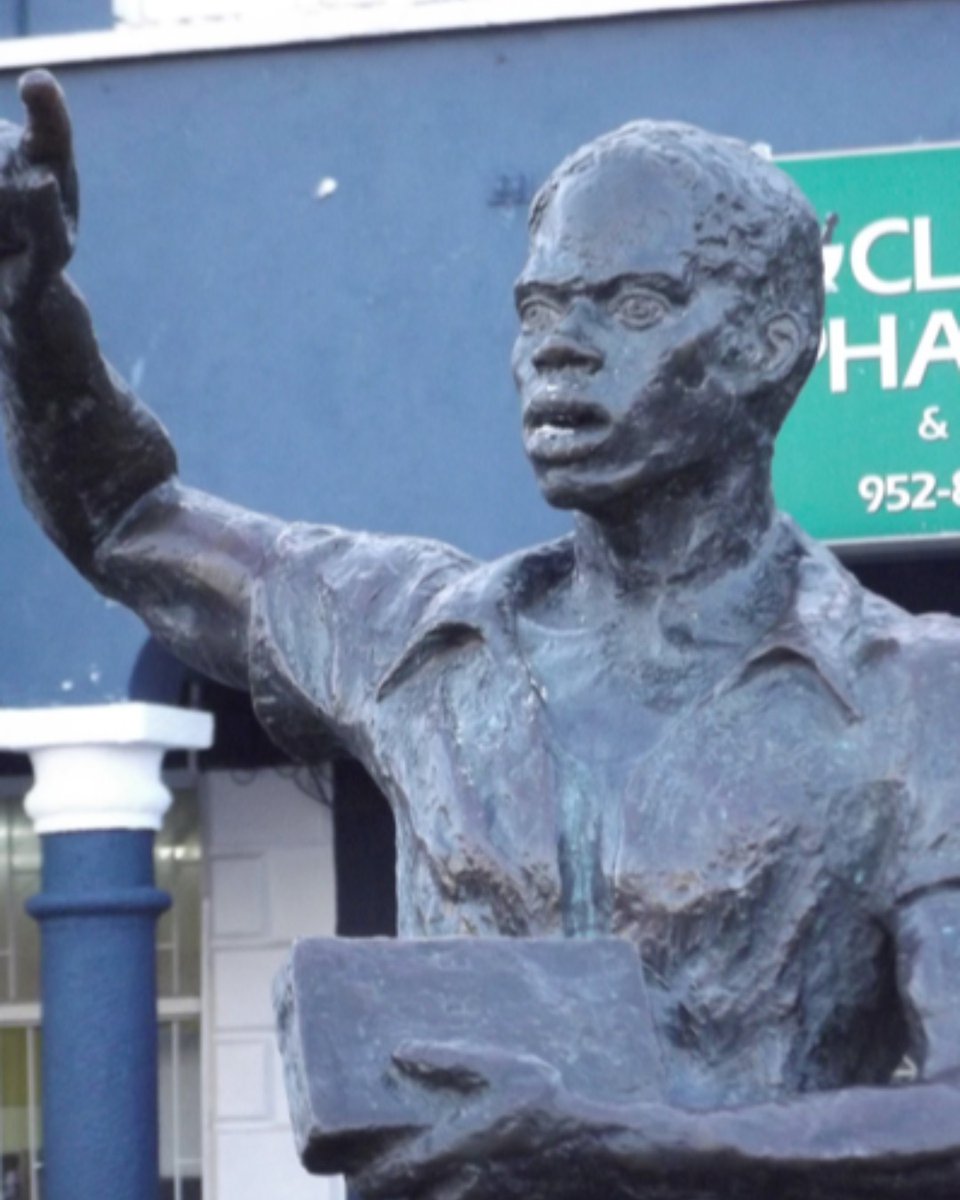 This &amp; every #EmancipationDay, we celebrate the enslaved Africans who fought for our freedom. 

Kay Sullivan’s sculpture of Sam Sharpe stands in a square in Mobay that bears his name. His rebellion marked the beginning of slavery’s end in Jamaica. 

#JamaicanArt