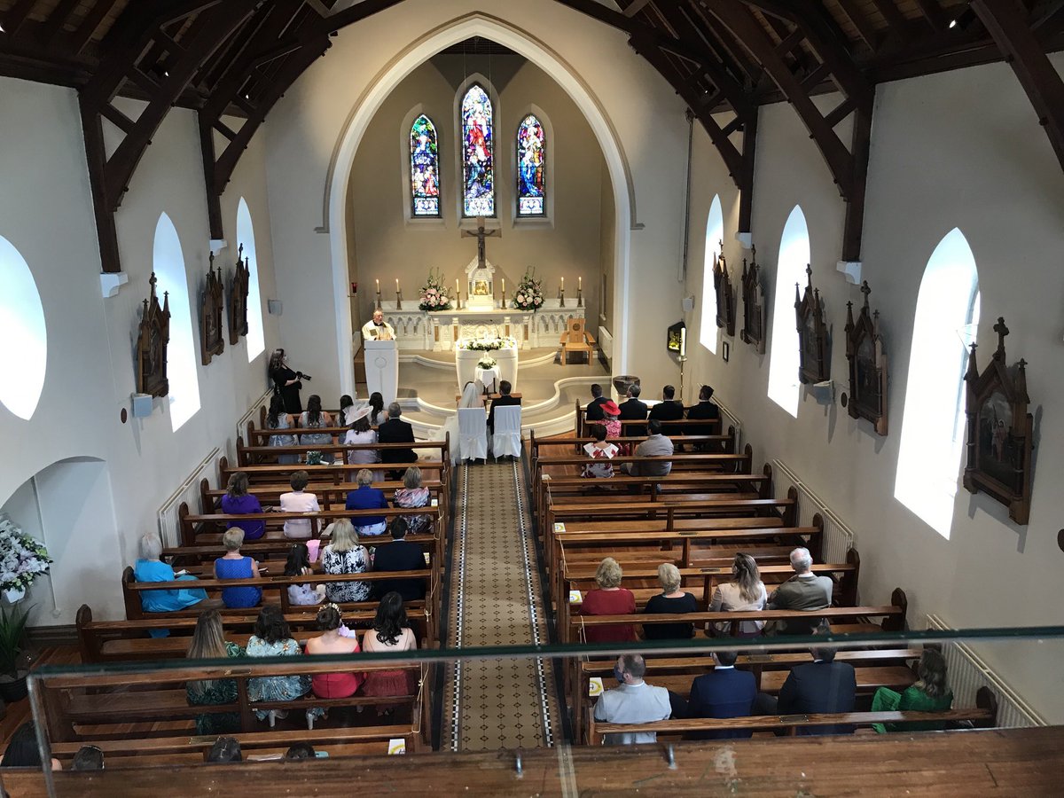 The view from the gallery #weddingmusic# goingtothechapel