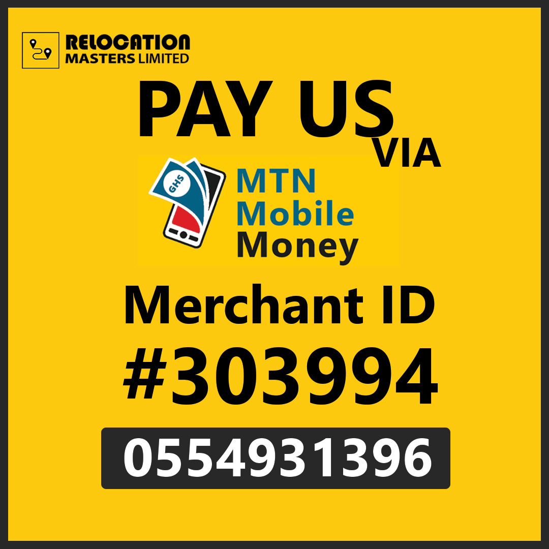 Relocation_gh's tweet image. Our Momo Merchant Account is fully Active
#relocation #movers #heavyequipmentrentals #construction #accrarentals #movingtruck #truckrental #wheelloader #accra #ghana #mtnmomo
#MOMO