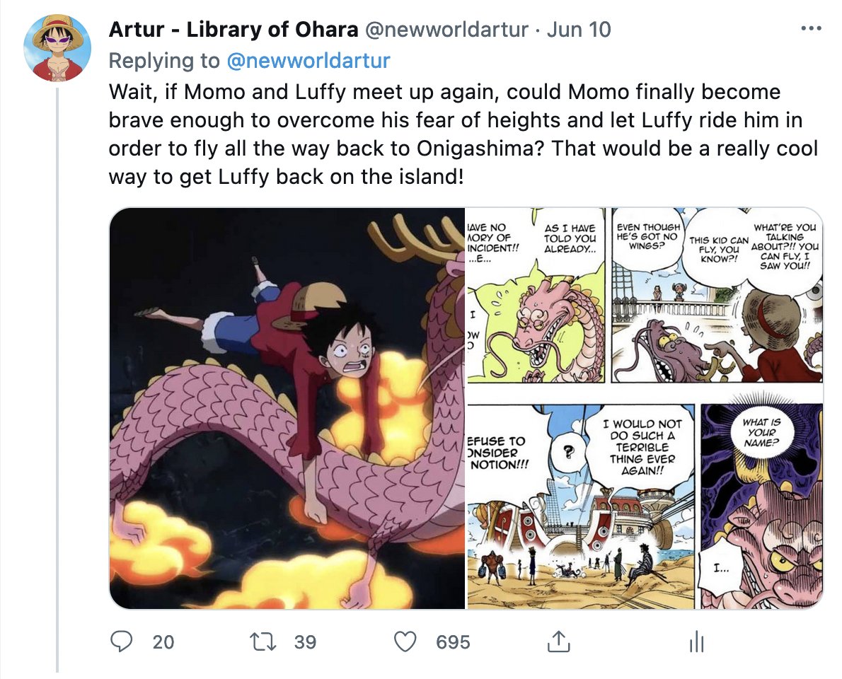 Artur - Library of Ohara on X: @Marco_OPT Sure, here's one of Luffy and  Zunesha:  / X