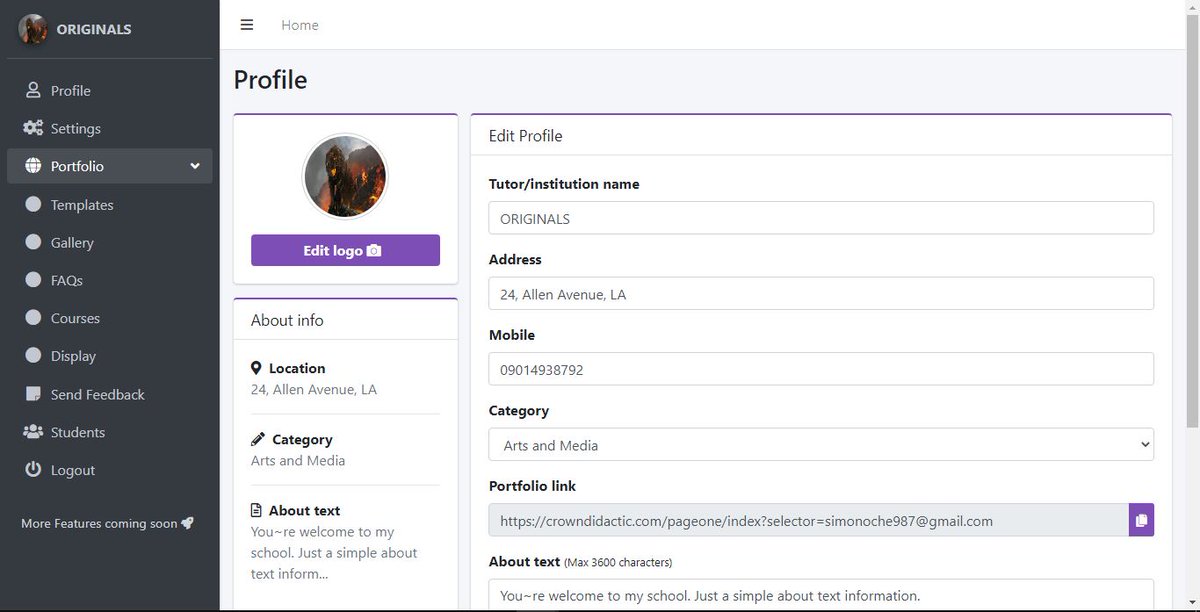 CrownDidactic's tweet photo. UPDATE!
Our users can now have access to a variety of free templates to choose from, right after a successful registration.
And, there's a disparity between the themeable(editable) and non-themeable templates.
Successive templates would be rolled out consecutively. https://t.co/7U9s9zpu22