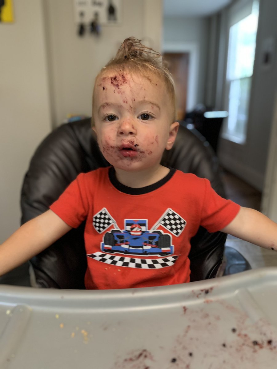 CoachGiancola's tweet photo. - Positive: Got a bunch of meal prep done for the week while our son self-entertained.
- Negative: In the course of self entertaining it appears our son turned into a blackberry 🤦🏻♂️
#parentfail #mealprepsunday #whereismom @TheMrsCoachG https://t.co/b9rhHrwI45