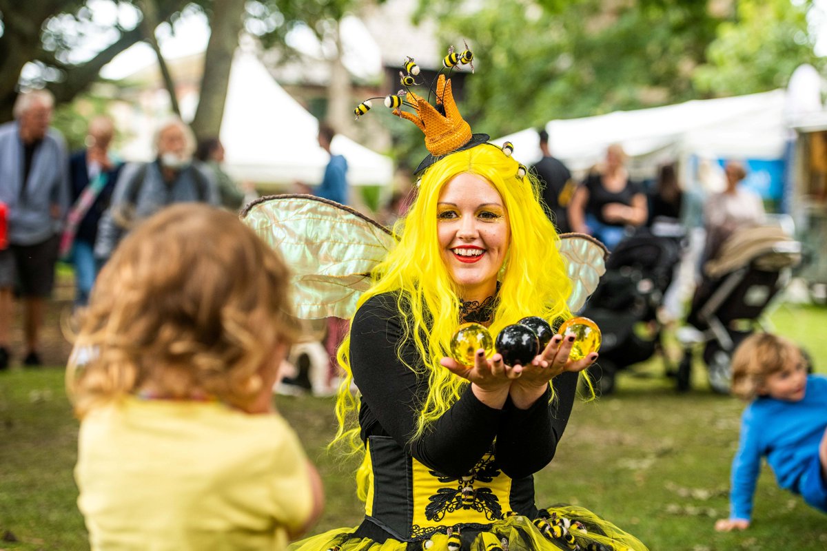 Magical times with Bumblina - Queen of Bees yesterday. Keep an eye out for more street theatre throughout the week. (Photo: <a href="/KB_Pho_Vid/">Kyle Baker Photography & Videography</a>).
