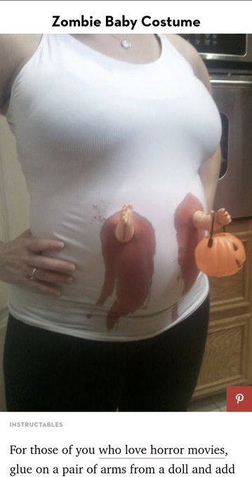 I realized I'm going to be extremely pregnant at Halloween and started researching appropriate costumes