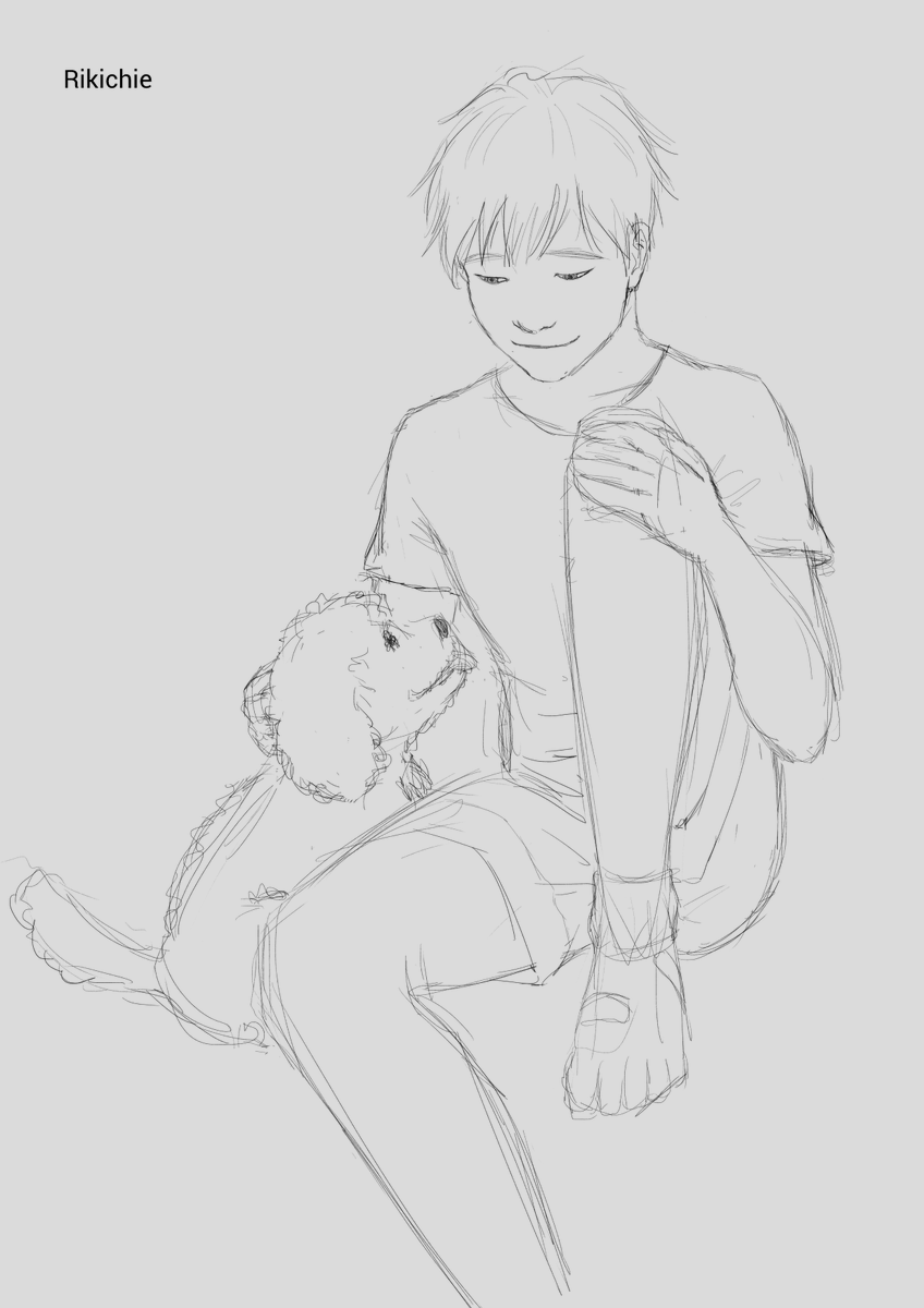 rikichie_'s tweet photo. I'm sorry, looks like I'm doing less and less fun experimental things with these. ^^"
#YuuriWeek day 6. I started with the prompt Devotion, but then decided to add Vicchan. Pets. Two prompts.
Yuuri was always hardworking and he was always loved. https://t.co/PE2PO0Mlk0