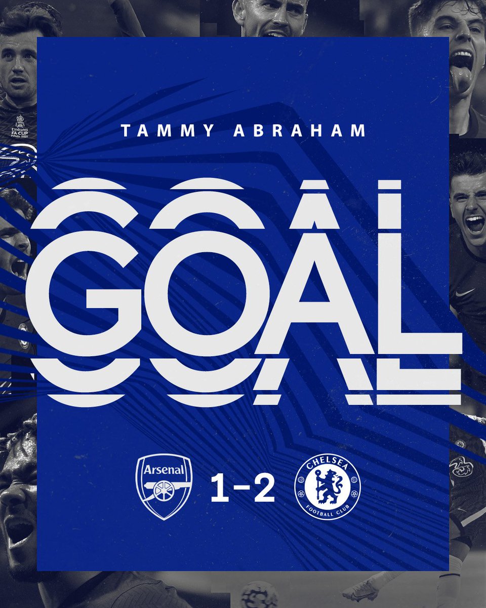 ChelseaFC's tweet photo. GOAL! Tammy capitalises on a loose pass from the hosts and gives us the lead again!

🔴 1-2 🔵 https://t.co/XhtXPAcTXj