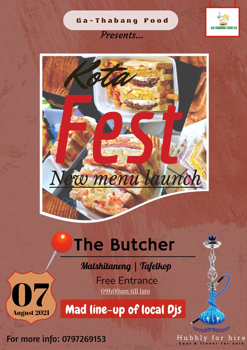 MrFirstT2's tweet image. Ga Thabang food co🥪🌮😂🍟