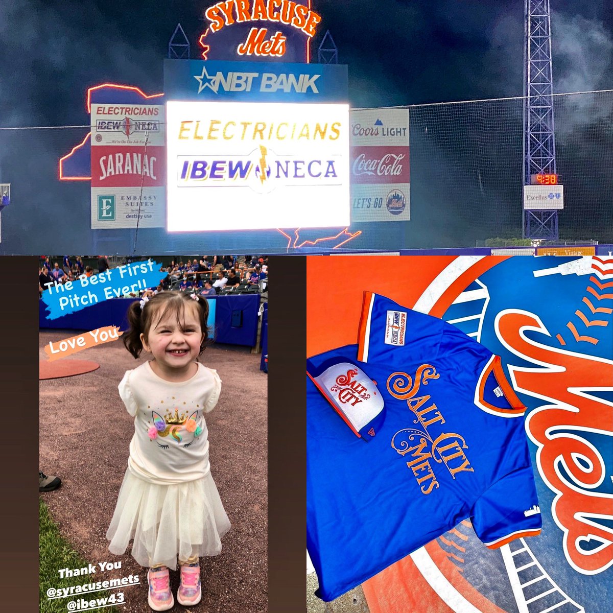 IBEW Local 43 Night at the Syracuse Mets NBT bank stadium. 
Local 43 Members raising funds for local charity "Charity for Children" on Salt City Mets Night!

 #Local43OnTheMOVE
#UnionStrong 💪🏻🇺🇸