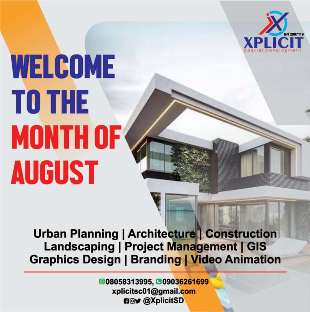 XplicitSD's tweet photo. May this month and every other months after be full of gladness, laughter, love and pleasant surprises. Happy New Month my beautiful family and friends, esteem and potential clients
#constructiin
#architecture
#design
#urbanplanning
#landscape
#architect
#bbnaija
#bbnaija21 https://t.co/Oc4Enanor8