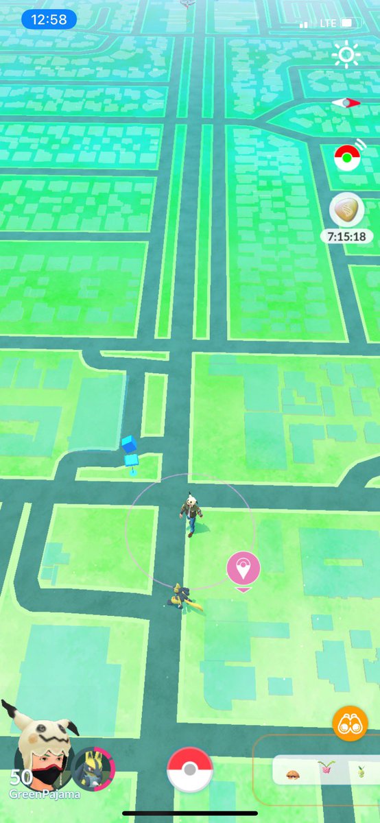 SethGottlieb1's tweet photo. @NianticHelp the new pokestop range is horrible. This is not even 40 meters. You never should have changed back. It’s worse than it was before the pandemic, which btw is still raging. I have a fully vaccinated friend who just got it. https://t.co/6p6v2VRZSc