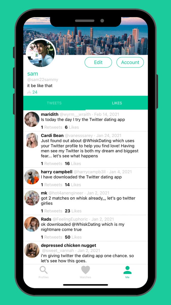 Whisk Dating tweet media