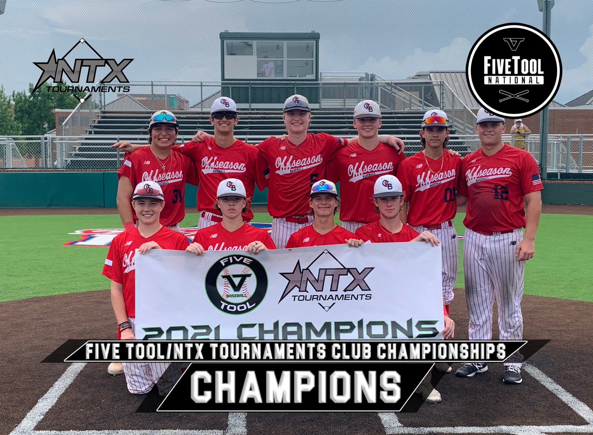 🏆CHAMPIONS🏆 

Congrats to <a href="/OFFSEASON_BB/">Offseason Baseball</a> 16U on winning the 16U American Red Championship at the <a href="/FiveTool/">Five Tool Baseball</a> / @ntxtourney Club Championships! 

#WatchEm