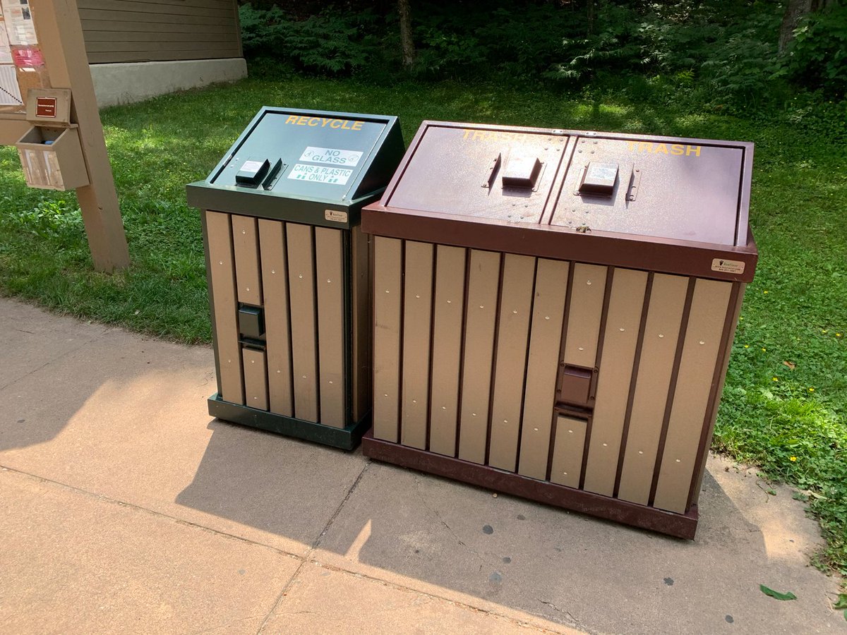 MagicalTrash's tweet photo. These #UnMagical cans at Pictured Rocks National Lakeshore are the same brand of bear-resistant bins that #Disney uses to theme #FortWilderness campground. #BearSaver 

🌐 | https://t.co/o52p9mVeh8
📷 | @Tannerman

Used by Permission. #MagicalTrash #Disney #UNmagicalsUNday https://t.co/57yTxZpgU5