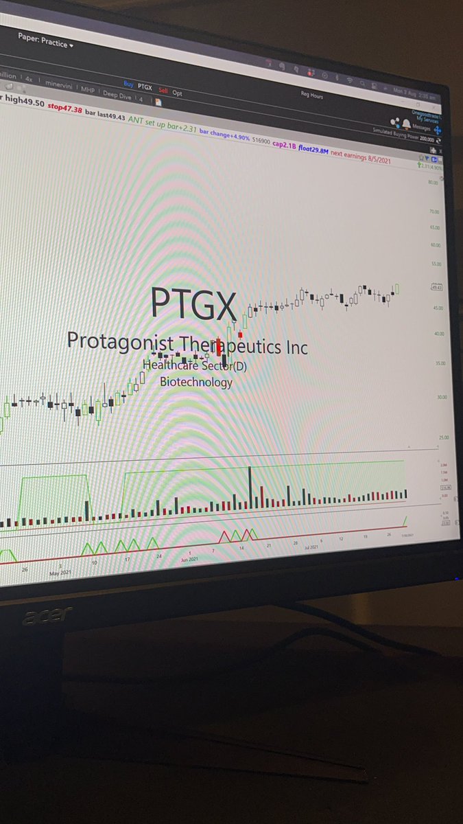 tradinghabbit's tweet photo. Another breakout detected. Going to check back in a few days and see how right my selection was. #stocks #swingtrading #singtrade #Daytrader #momentum #momburst #studyhard #tradeislife #loveoftrading https://t.co/ezAd0yxvnD