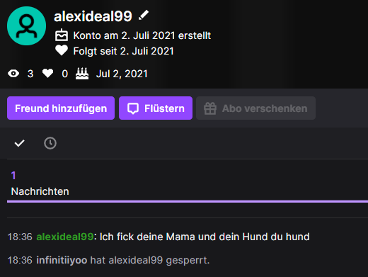 MontanaBlack's tweet photo. Seine erste Nachricht :) https://t.co/Yx0dz8GFlS