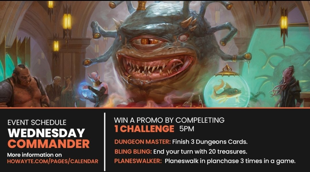 Howayte's tweet image. Awesome #howayte #MTG events incoming!
Don't forget to check out our calendar for details.

howayte.com/pages/calendar