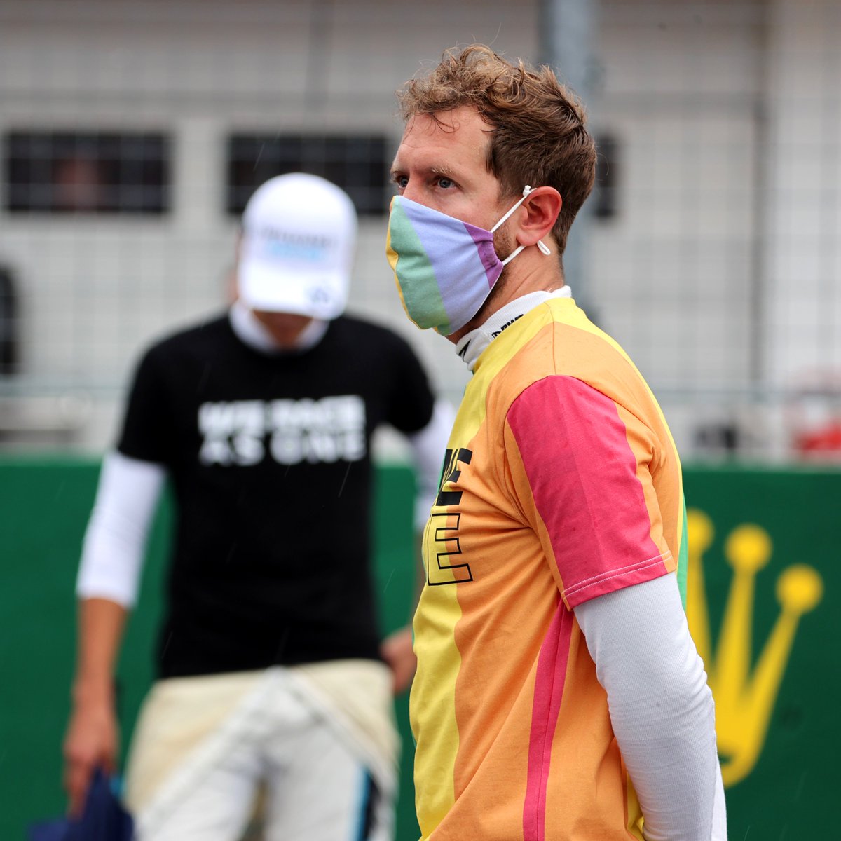 Sebastian Vettel has been called to the stewards for wearing this t-shirt during the national anthem

His response: "I'm happy if they disqualify me. They can do whatever they want to me, I don't care. I would do it again." 

👑