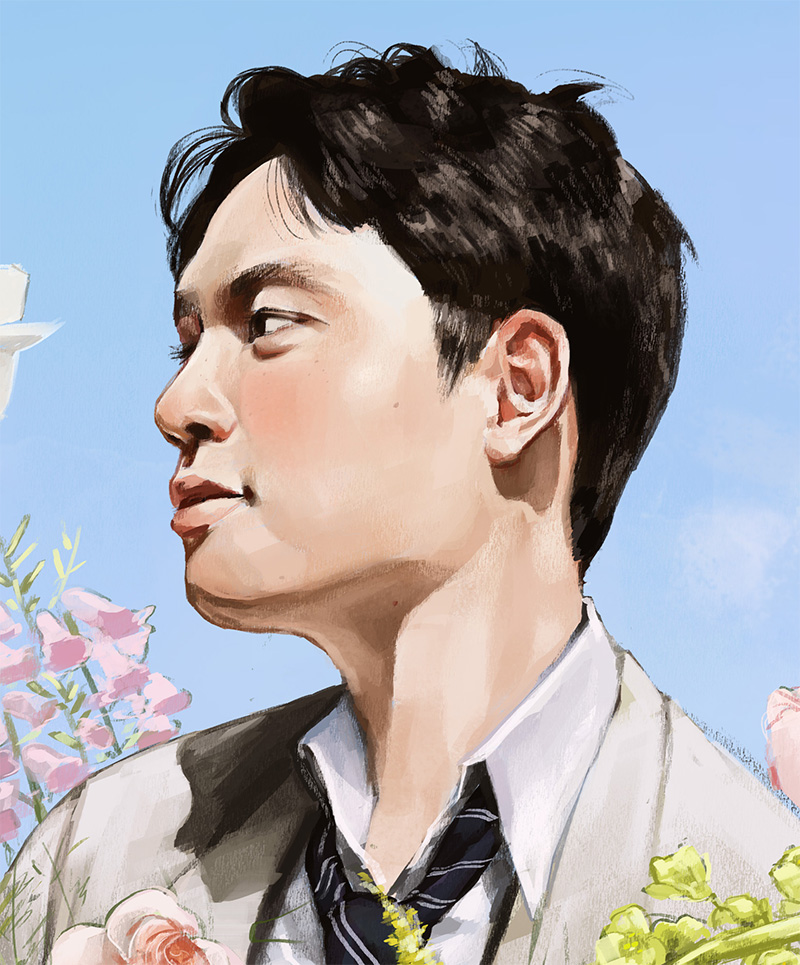 How are you?- - - - - ✉ - - - - - I'm fine.
D.O. 1st mini album Empathy👏

<a href="/weareoneEXO/">EXO</a> 
#EXO #exoart #exofanart #DO_1stSOLO #DO_empathy #KYUNGSOO #weareoneEXO #digitaldrawing #blue