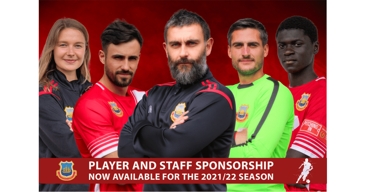 WhitTownFC's tweet photo. Player and Staff Sponsorship now available for the 2021/22 Season!
https://t.co/Q8qRQbGHzZ https://t.co/ls0uUUmyxi