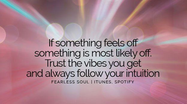 If something feels off, something is most likely off. Trust the vibes you get &amp; always follow your intuition