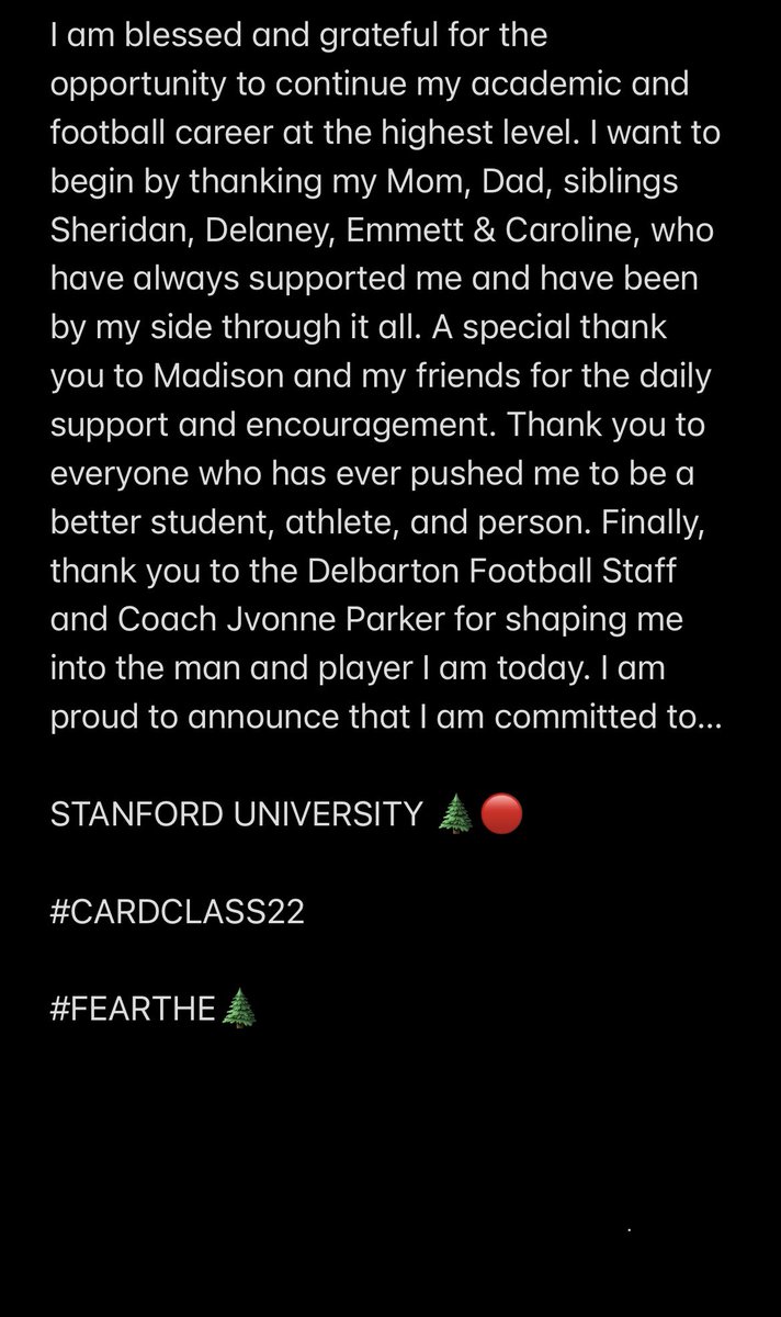 patcaughey1's tweet photo. COMMITTED 

#CARDCLASS22
@Coach_Diron 
@CoachDavidShaw 
@StanfordFball https://t.co/eMubcI6x9N