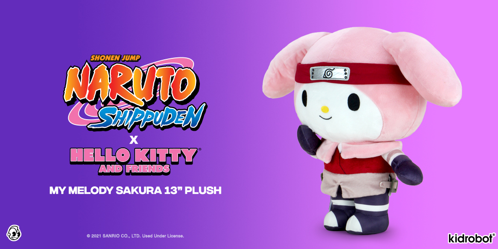 New! Naruto Shippuden x Hello Kitty Friends Melody Sakura Sanrio