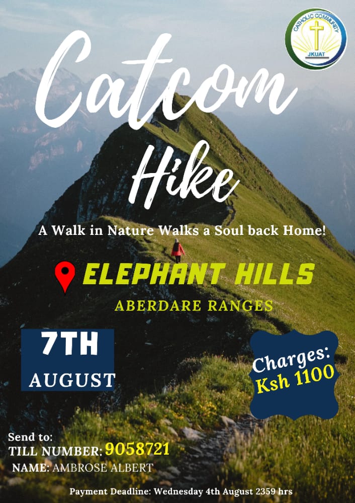 jkuatcatcom's tweet photo. Few days remaining. Keep registering and making payments. 😃                                        # *TwendeniElephantHills* 🥳 *Blessed Sunday* https://t.co/aT6LSnQayQ