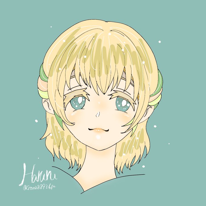 ハーフアップのtwitterイラスト検索結果