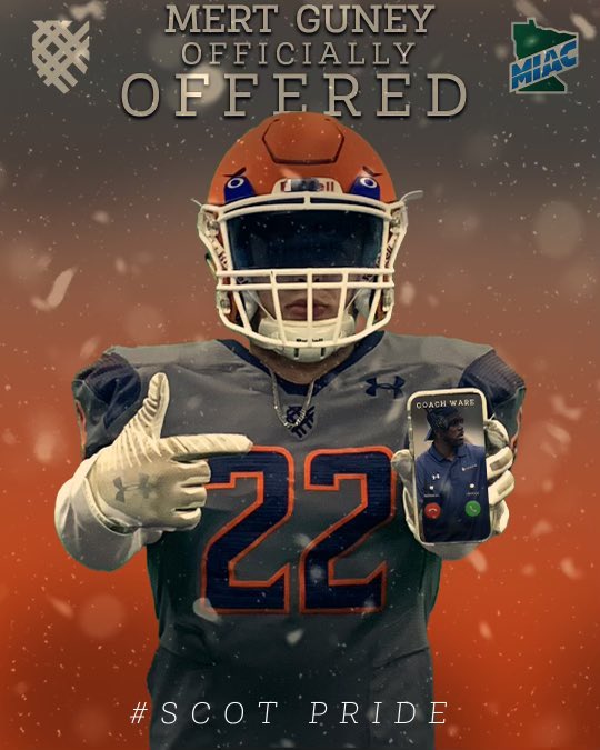 MGuney2022's tweet photo. Blessed to receive my first Offer from @TheCoachReedzo at MACALESTER COLLEGE!
#Line6 #AnchorDown⚓️#scotpride
@CoachP_eterson 
#BeUnrivaled #SparkTheFlint22🔥 https://t.co/5VNb2cfhxT