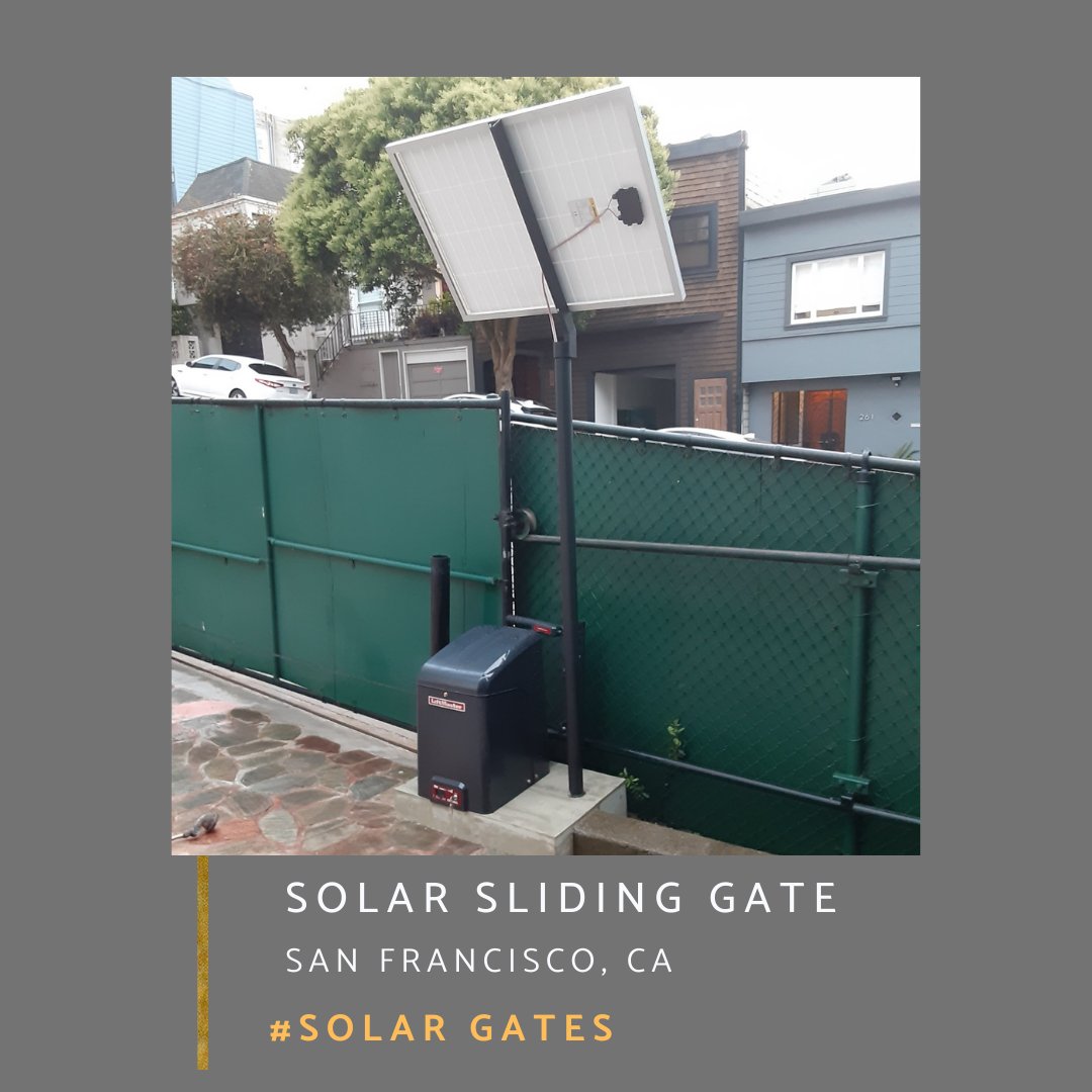 Automatic Gate Masters & Garage Doors on Twitter "Solar Sliding Gate