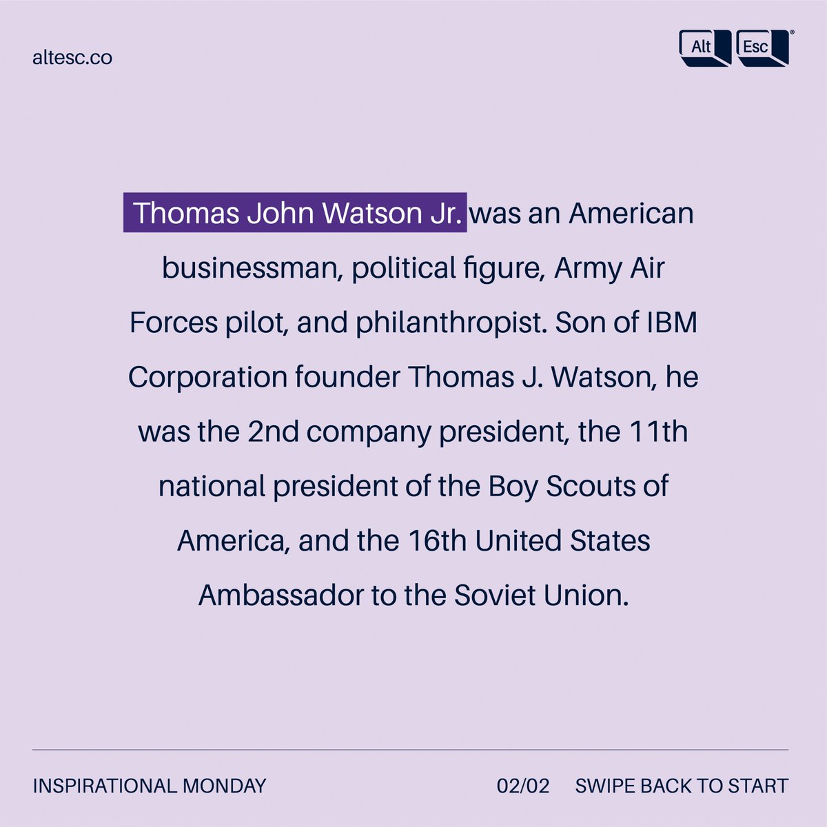 Monday creative motivational quote by Thomas Watson Jr.
.
.
.
#monday #quotes #inspiration #motivational #creative #design #agency #webdesign #promotion #architecture #fashion #interior #designinspiration #like #follow #growth #startup #luxury #bhfyp #AltEsc #CreativeCloudAgency