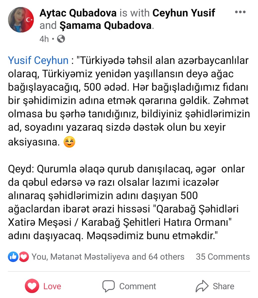 Şəhidlərimizin adını aşağıdakı linkə daxil olaraq rəylərə qeyd edə bilərsiniz...
m.facebook.com/story.php?stor…
Öncədən hər birinizə təşəkkür edirəm. 🇦🇿🇹🇷
#Türkiyəüçün #PrayForTurkey #SeninleyizTürkiye