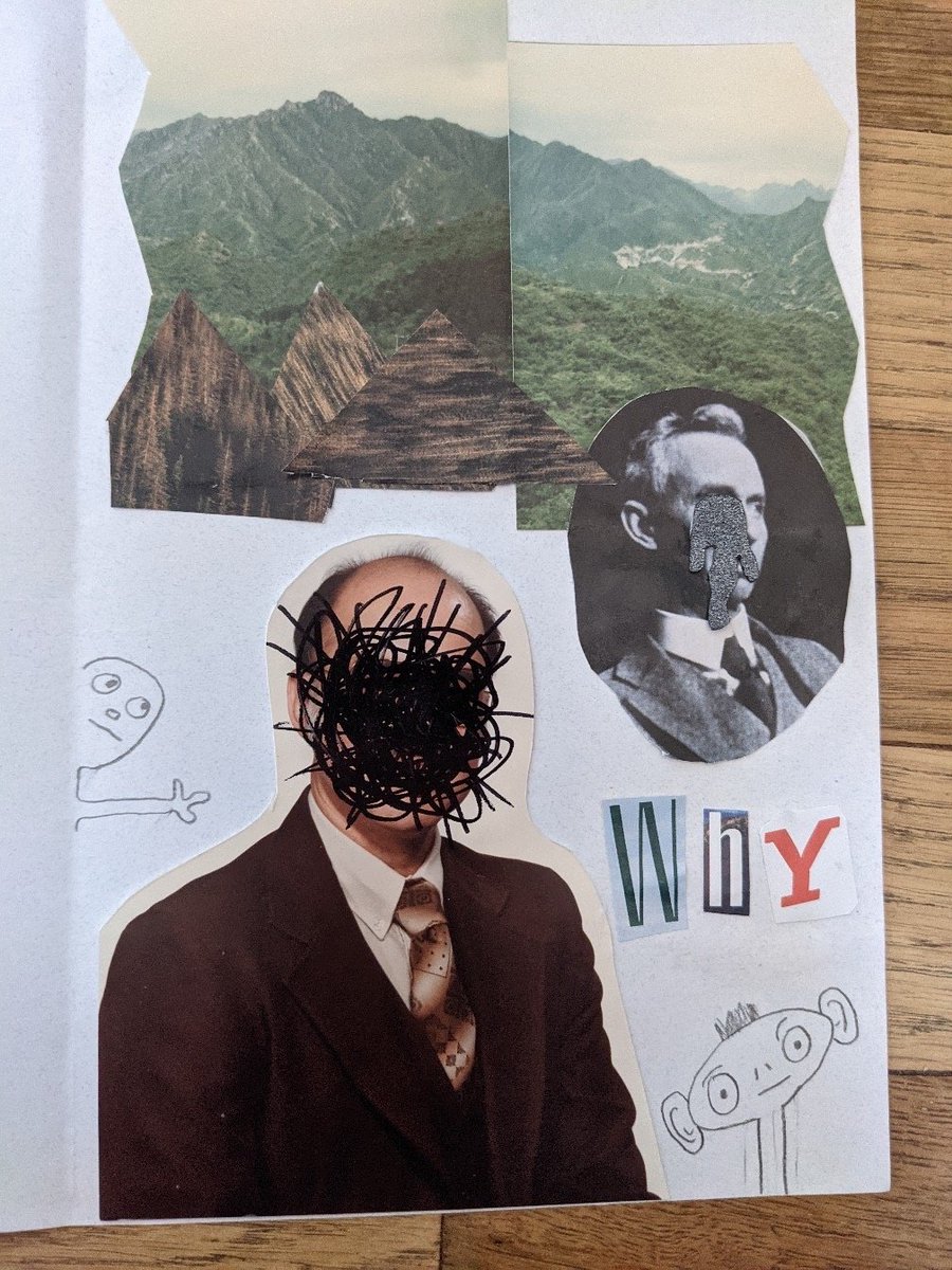WritePittsburgh's tweet photo. Our Zines summer camp was so much fun! Zines camp included lots of writing and art and collaboration. Here's one camper's collage on our zine topic. https://t.co/D6iVwzPWgI