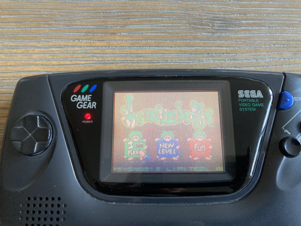 Working Game Gear running Lemmings