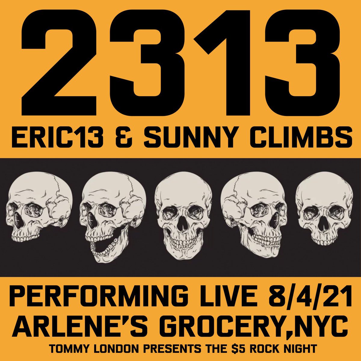 THIS WEDNESDAY ⚡️ <a href="/eric13000/">eric13</a> and <a href="/thesunnyclimbs/">Sunny Climbs</a> will be playing at <a href="/ArlenesGrocery/">Arlene's Grocery</a>! Performing brand new songs, and some classics we all know and love!